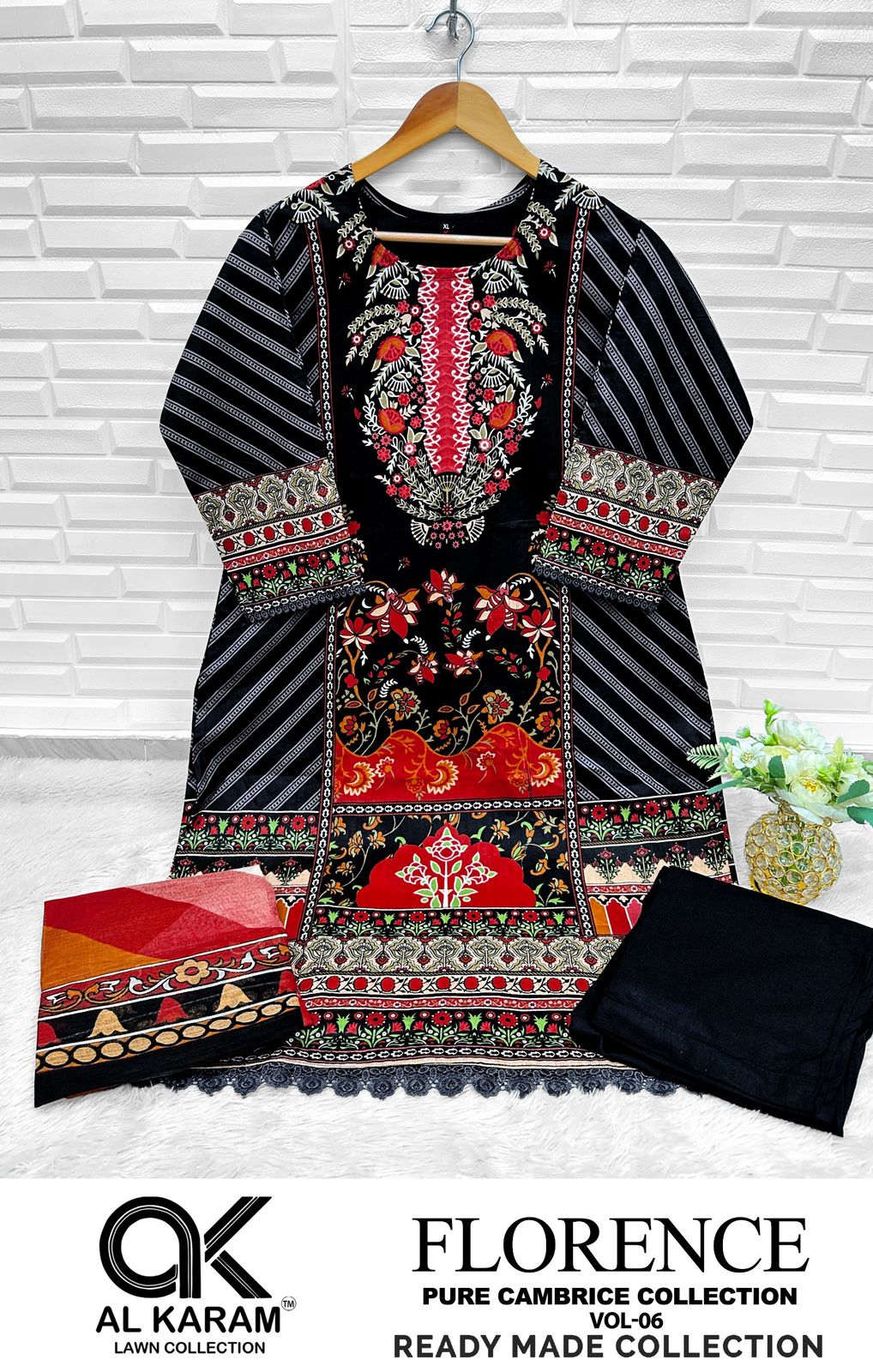 Florence Vol 6 By Al Karam Lawn Cotton Pakistani Readymade Suits Orders In India